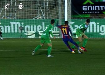 Marca poco pero cuando lo hace es salvaje: golazo tremendo de Dembélé que evitó el drama