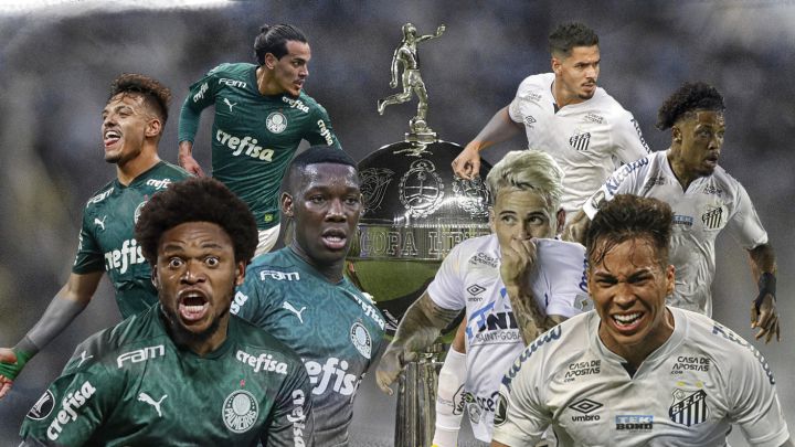Palmeiras - Santos, duelo paulista por el trono continental