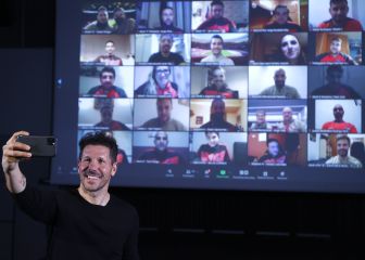 'Master class' de Simeone con los técnicos de la Academia