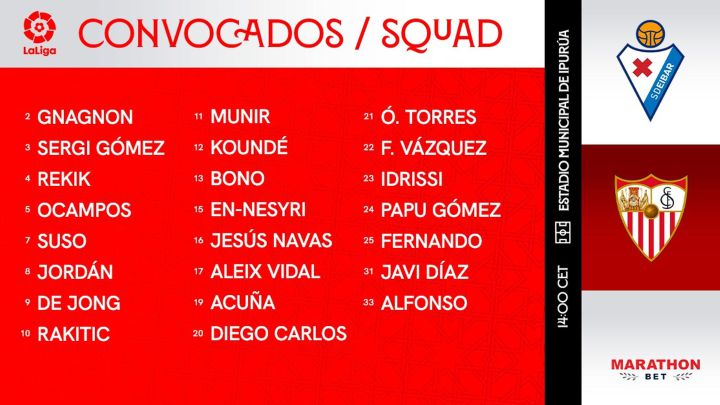 Papu Gómez se estrena en la convocatoria del Sevilla