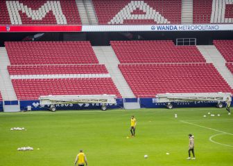 Trampolín rojiblanco