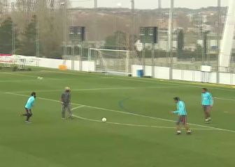 Recital de Isco en el entreno: el gol que mete es de ver en bucle