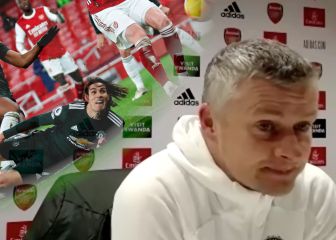 Solskjaer ofrece la explicación técnica a la noche negra de Cavani ante el Arsenal