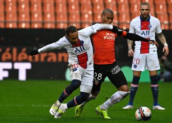 El PSG cae ante el Lorient en el descuento