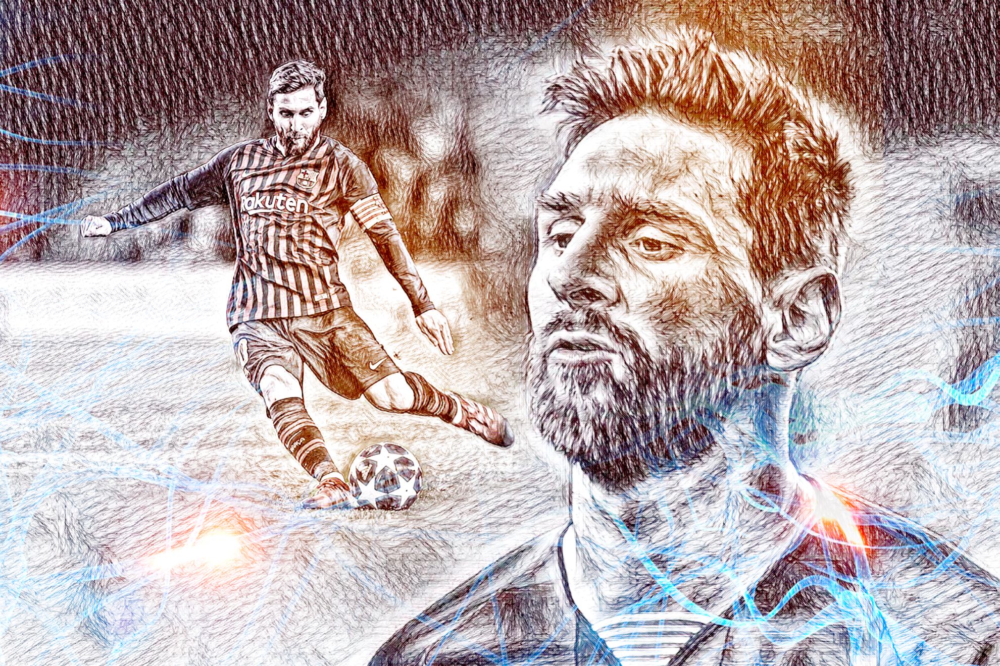 El arte de Messi en las faltas