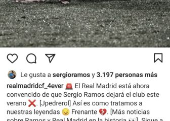El controvertido 'Like' de Sergio Ramos en Instagram: 