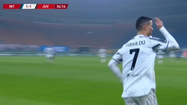 Cristiano se inventa este gol ante error defensivo de Inter