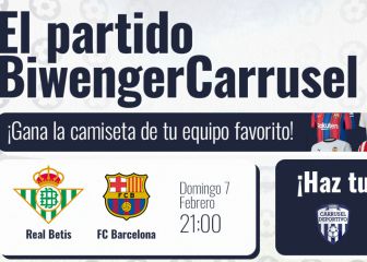 ¡Este domingo gana la camiseta de tu equipo con El Partido Biwenger Carrusel!