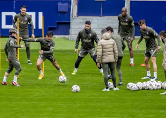 El Atlético sigue preparando el partido ante el Celta con bajas
