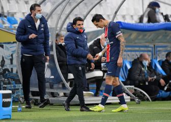 Inquietud en el PSG: Di María lesionado a 9 días del Barça