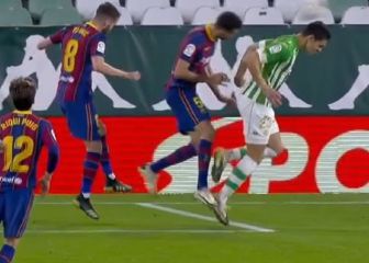 La polémica en el Villamarín: posible penalti a favor del Betis