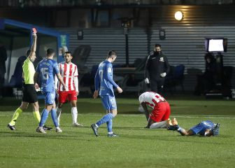 El Almería recurrirá la segunda amarilla de Sadiq