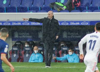 Estaba en el punto de mira y así lo vivió: intensidad y nervios de Zidane ante el Huesca