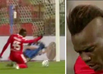 Balotelli resucita la 'gravesinha' con un chut absurdo que casi le resquebraja los ligamentos