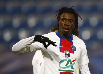 Moise Kean salva al PSG de una debacle ante el Niza