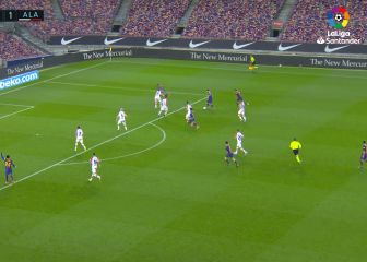 Se puso la capa de mejor de la historia y nos regaló esto de colofón: el pase mágico de Messi