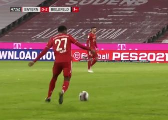 No hay muchos centrales que puedan hacer esto: el notable pase gol de Alaba en Bayern
