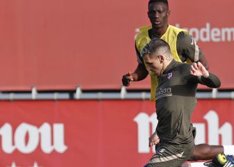 El Atlético sigue entrenando sin Lemar, Herrera y Dembélé