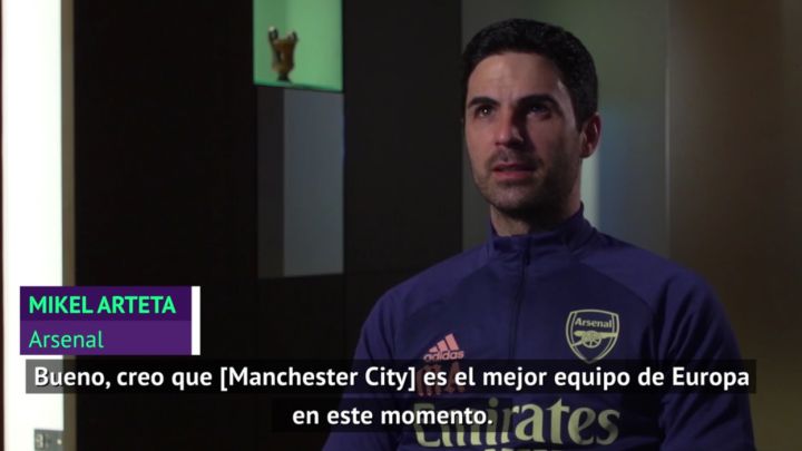 Mikel Arteta sobre el City: "Es el mejor equipo de Europa"