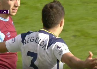 La tremenda 'rajada' en español de Reguilón por una tarjeta: 