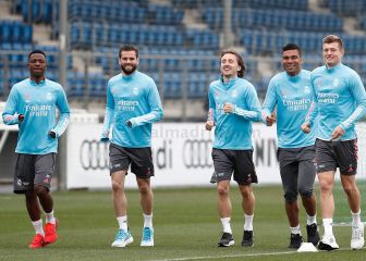 Zidane prepara el partido ante el Atalanta con las mismas bajas