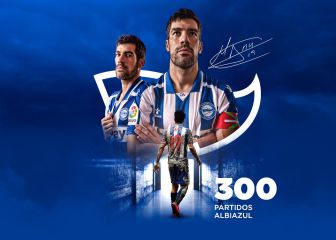 Manu García cumplió 300 partidos con la camiseta del Alavés