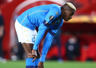 Osimhen mejora tras su trauma en la cabeza pero no estará ante el Granada