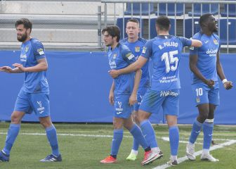 Nteka sustenta al Fuenlabrada en la batalla ante el Girona