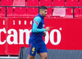 Araújo no se entrena a 48 horas del partido ante el Sevilla