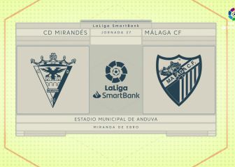 El Mirandés se acerca al playoff y aleja al Málaga