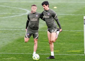 Kieran Trippier vuelve a entrenarse con el grupo antes del derbi