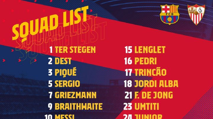 Pedri makes Barça cup squad but Araújo ruled out - AS.com