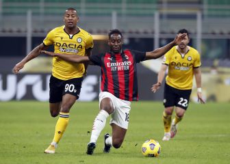 Kessie salva un punto para el Milan con un penalti en el 97'