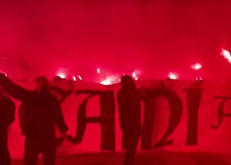 Infierno en Valencia: vean la que liaron los hinchas del Levante para animar a los suyos