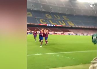 Lo que no se vio ni escuchó en el gol de Piqué: atentos a la persona que graba este vídeo