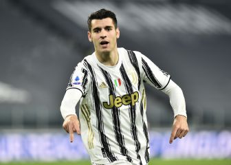 Morata da un golpe en la mesa