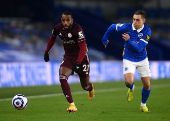 El Leicester se pone segundo de la Premier, tras vencer al Brighton
