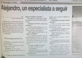 Hernández Hernández, de niño, se confesaba azulgrana