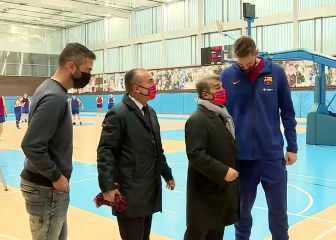 La reivindicativa mascarilla de Laporta de la que va a hacer su sello personal