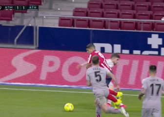 El penalti de Núñez a Luis Suárez que protestó el Athletic
