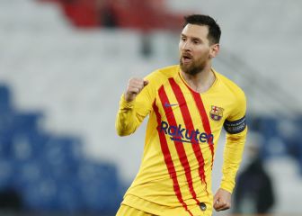 Messi, solo ante el gol