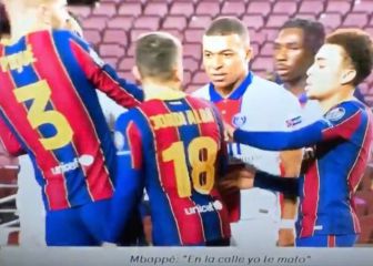 El acercamiento entre Mbappé y Jordi Alba tras el PSG-Barcelona