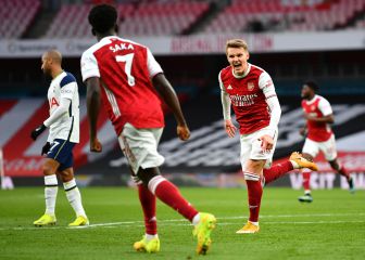 Odegaard reina con el Arsenal en el derbi de Londres