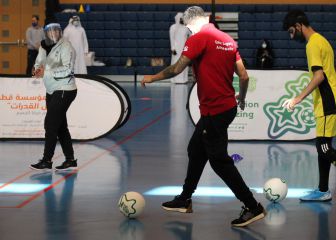 Sesiones de formación de fútbol para niños y jóvenes minusválidos