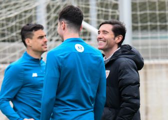 Marcelino regula al milímetro las alineaciones de cara a la final de Copa