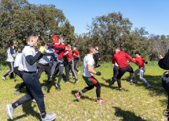 Batalla campal al estilo ruso entre ultras de Madrid y Atleti