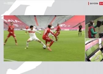 La feísima entrada de Alhphonso Davis que terminó con roja directa a los 11'