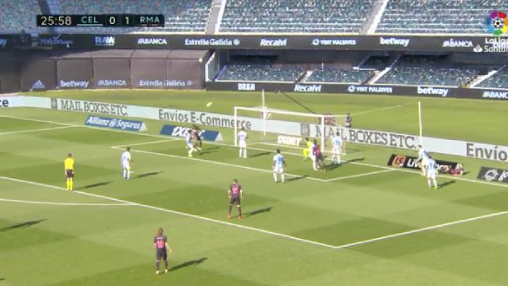 El ltimo fallo de Vinicius de cara al gol contra el Celta