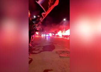 La afición del Espanyol protagoniza otro recibimiento sin respetar la distancia de seguridad