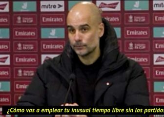 Le preguntan a Guardiola qué va a hacer en el parón y hace una promesa que dudan si cumplirá